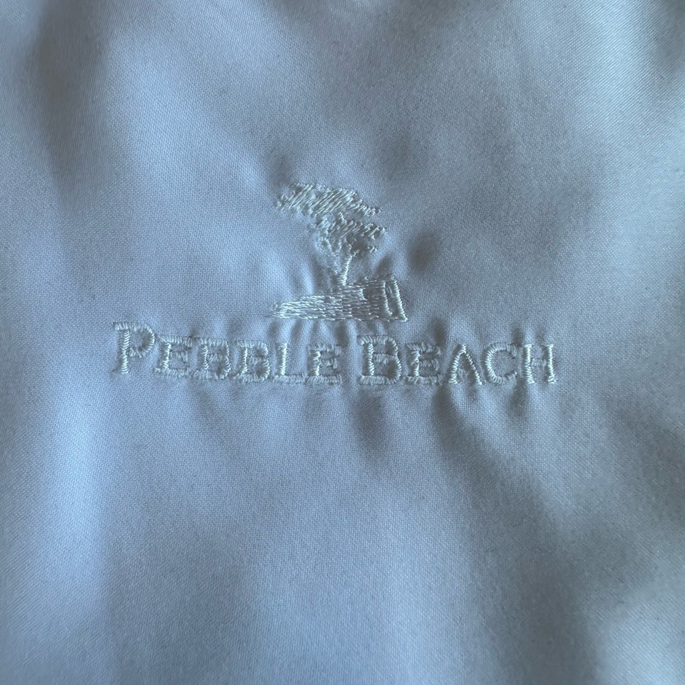 Pebble Beach Performance White Pullover Jacket Si… - image 6